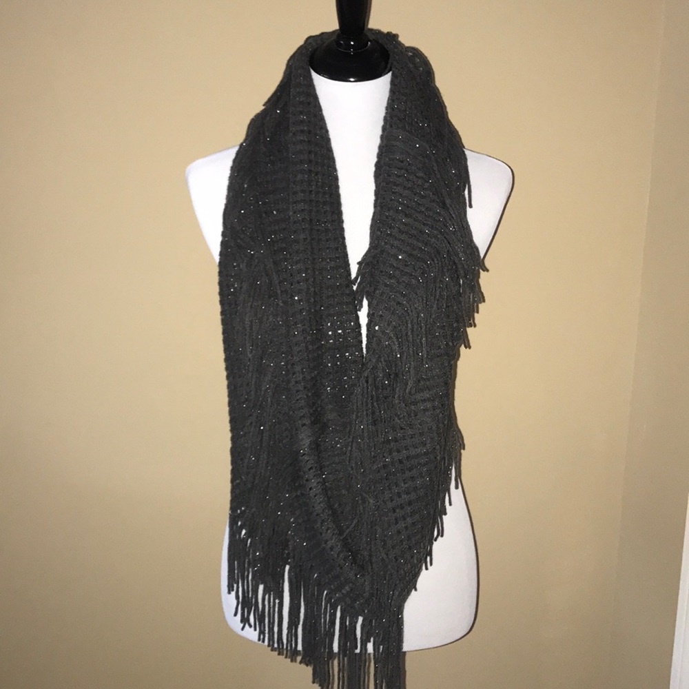 Charcoal Glitter Scarf
